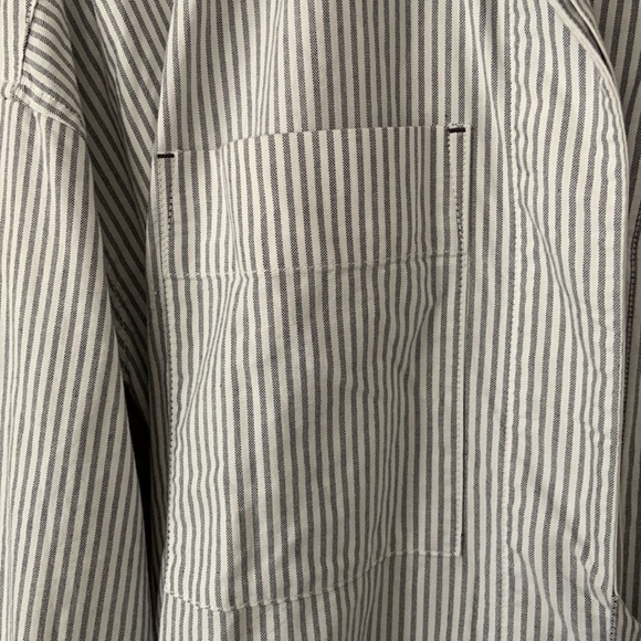 Everlane Oxford Stripe Belted Shirt Dress - Picture 10 of 14